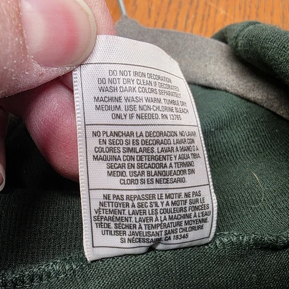 Green Bay Packers Men's XXL Green Turtle Neck Fruit Of The Loom Heavy Cotton - Picture 8 of 8